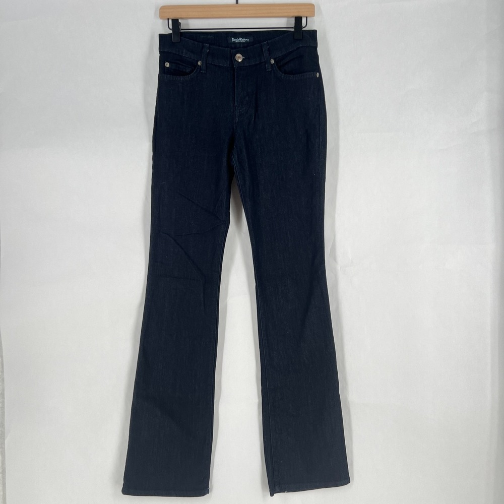 David Kahn Emily Jeans Womens 4 Dark‎ Denim Everyday Wear Mid Rise Bootcut Leg